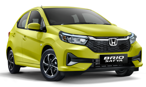 Foto Honda Brio RS merah lincah untuk rental mobil harian di Pekalongan