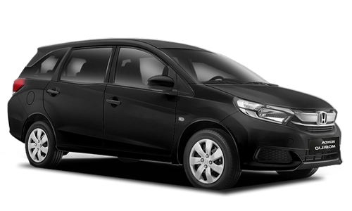 Foto mobil Honda Mobilio silver, MPV untuk rental mobil keluarga 7 penumpang di Pekalongan
